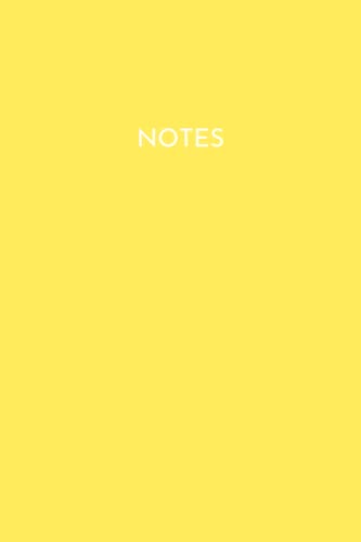 Pastel Yellow Journal: Yellow 6x9 120 Journal