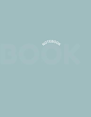 NOTEBOOK Pastel Blue Cover: 2in1 Notebook for Writing and Drawing, Painting, Sketching or Doodling, Large (8.5 x 11 inches) - 120 Pages
