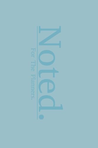 Noted. The Pastel Series - 365 Day Planner With 10 Additional Blank Note Pages - Blue