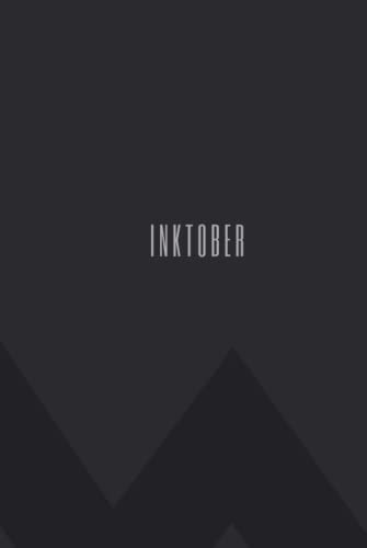 Inktober: Hardcover Sketchbook With 75 Pages for Inktober Challenge, Simple Black Cover Design