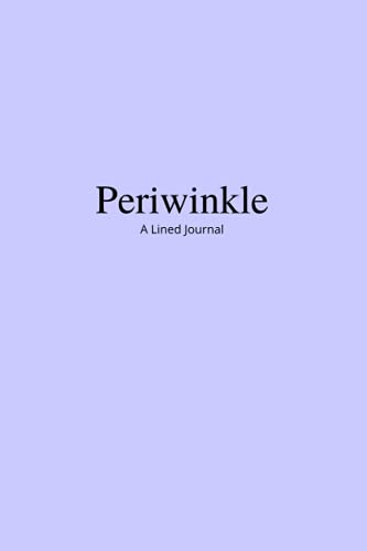 Periwinkle: A Lined Journal (The Rainbow Collection)