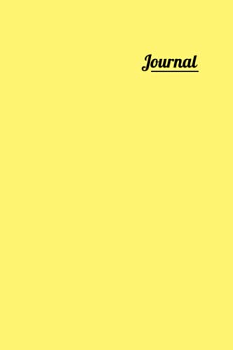 Pastel Yellow Journal