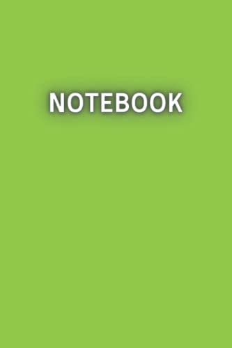 Chartreuse color notebook for everyday and special records stylish look matte finish in a line of 6X9 100 pages journal, book: A notebook for any notes for every day and for