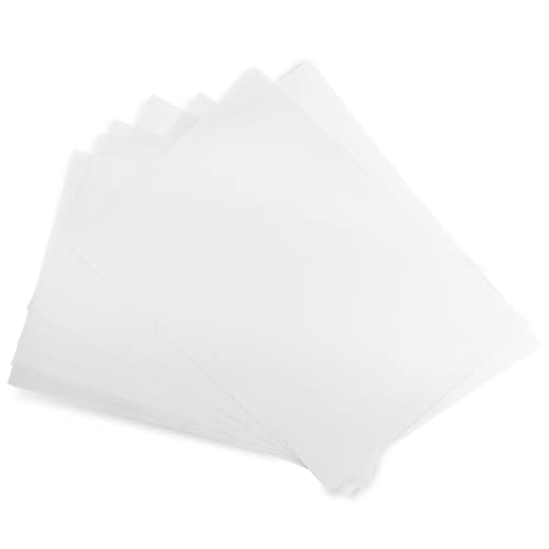 Netuno 100x papel de vitela blanco DIN A5 148x210mm 90g Golden Star papel de calco papel de rastreo transparente translúcido para transfer impresión invitaciones bocetos dibujos caligrafía animación