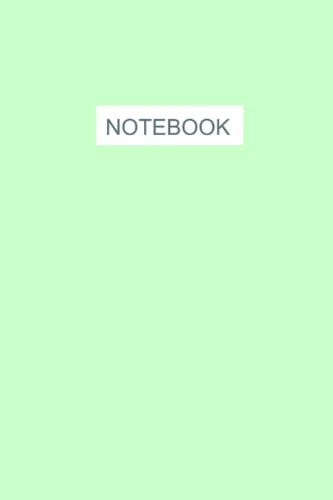 Pastel Green Notebook: Pastel Green Notebook