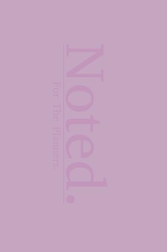 Noted. The Pastel Series - 365 Day Planner With 10 Additional Blank Note Pages - Purple
