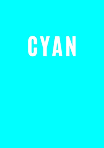 Cyan: A decorative book for coffee tables, bookshelves and interior design styling: Stack color decor books to add design to any room. Colorful decorative book ideal for your own home or as a gift.