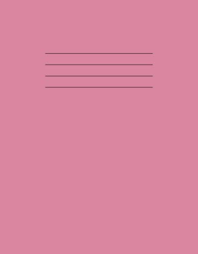 Exercise Book 9x7: School Exercise Books Lined 229 x 178mm (9 x 7) | 8mm Ruled with Margin | 9x7 (A5+), 80 Page, 90gsm | Notebook for Homeschooling, Homeschool, Classroom, etc. - Pink