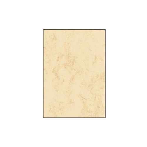 SIGEL DP907 Papel de cartas, 14,8 x 21 cm, 90g/m², mármol beige claro, 100 hojas