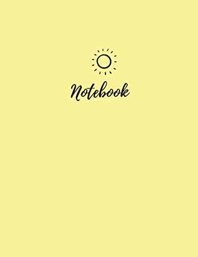Notebook: yellow Pastel College Ruled Book Journal (120 Lined Pages / 8.5 x 11), Composition Writing Notebook with pastel soft cover