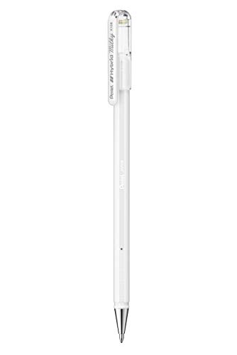 Pentel Hybrid Milky - Bolígrafo de gel, color Blanco 1
