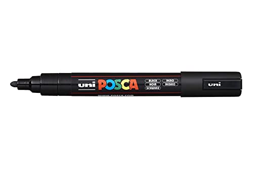 Uni-Ball- Posca Marcador, 1.8-2.5 mm, color a negro, 833238)