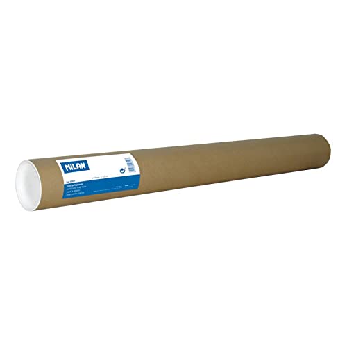 Tubo de cartón portaplanos Ø75 mm, 75 cm de longitud