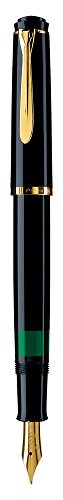 Pelikan M200 Penna stilografica Classic 200 pennino F, negro
