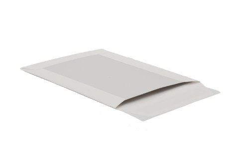 Bong 14003 - Sobres C4 (papel de estraza 120 g/m², reverso de cartón gris 450 g/m², cierre autoadhesivo, 100 unidades), color blanco