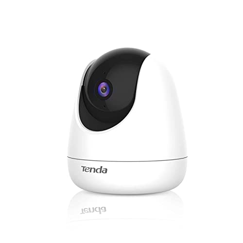 Tenda CP6 Cámara IP WiFi 360° PTZ Cámara de Vigilancia Camara Vigilancia WiFi Interior Dome 3MP (Visión Nocturna, Detección de Movimiento, Audio Doble, Vía Admite Tarjeta SD)