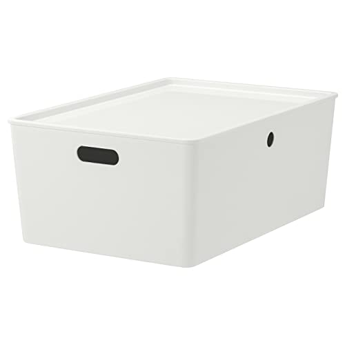 IKEA Kuggis Caja con Tapa Blanco Tamaño 14 ½x21 ¼x8 ¼ ¼ 102.802.03