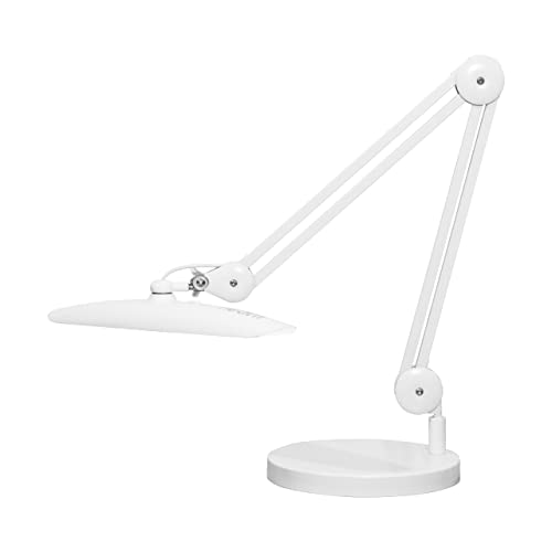 Neatfi XL lámpara de trabajo LED, 2,200 lúmenes, 24 vatios, LED SMD de 117 piezas, 51 CM lámpara ultra ancha regulable de 4 niveles (No-CCT con Base, Blanco)