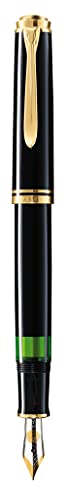 Pelikan Premium Souverain M400 – Pluma estilográfica de punta fina, color negro