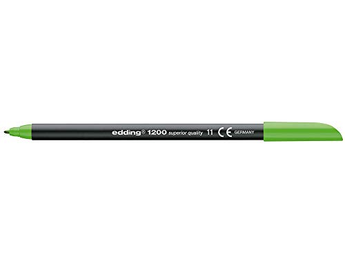 Rotulador edding punta fibra 1200 verde claro n.11 punta redonda 0.5 mm