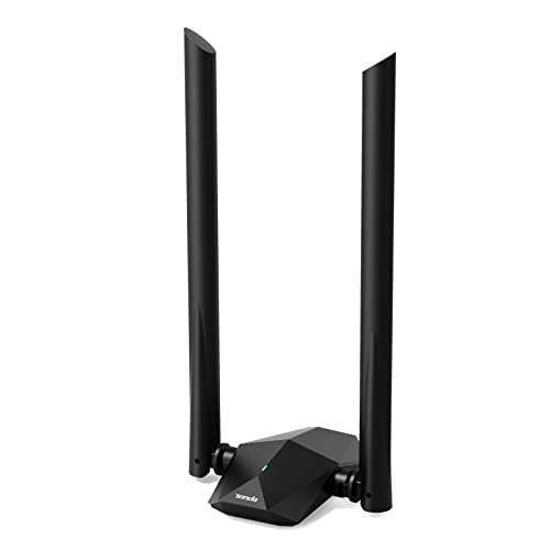 Tenda WLAN Stick WiFi 6 AX1800 U18a - Dual Band WiFi Stick for PC (2.4 GHz for 574 Mbit/s and 5 GHz for 1201 Mbit/s, USB 3.0) - 5dBi Rotating High Gain Antennas- Only Compatible with Windows 11/10