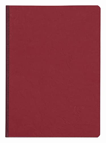 Clairefontaine, 795402C, Cuaderno cosido con lomo de tela roja, Age Bag, A5 (14,8 x 21 cm), 192 páginas en blanco smooth, Papel de 90 g, Cubierta cartulina lustrada, Cubierta: Rojo