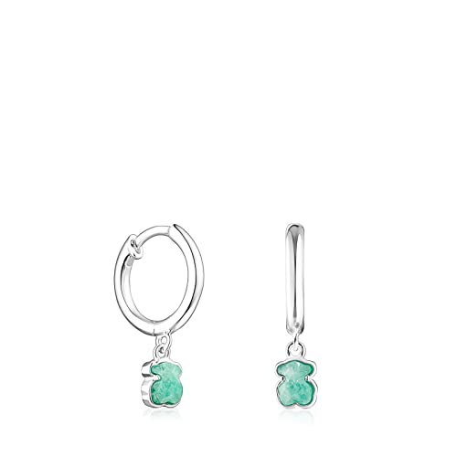 TOUS Pendientes de plata y amazonita Cool Color