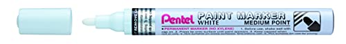 Pentel MMP10-W - Marcador permanente Paint Marker, Punta gruesa Tinta en color blanco