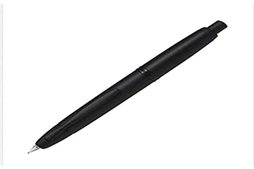 Pluma estilográfica retráctil Capless negro mate - Trazo fino - Plumín en oro rodiado de 18k