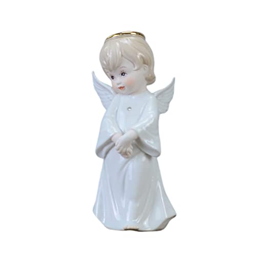Artibetter Figura Angel Jardin Cerámico Bebé ángel Figurilla ángel ?o Esculturas Estatua Ni?o ángel Figurilla Escritorio Decoración para El Estante