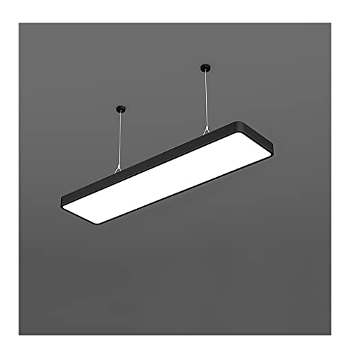 fhda Luz de Techo acrílico LED, 45-72W Cuadrado Negro Luz de Techo Simple Luz Blanca, Oficinas adecuadas, Salas de exposiciones, Tiendas Sencillo (Color : Black, tamaño : 72W Style 1)