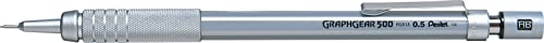 Pentel Graphgear 500 - Portaminas, Plateado, 0,5 mm (PG515-A)