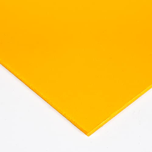 PVC Espumado Plancha Medidas 200cm x 100cm Grueso 3mm Color amarillo