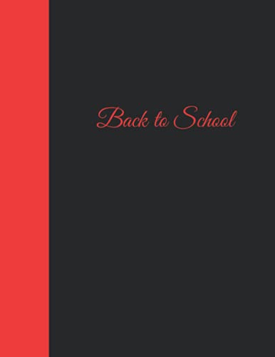 Back to School Notebook Aesthetic Scarlet Red: Wide Ruled Lined Paper 120 pages - 8.5 x 11 in, Large, A4