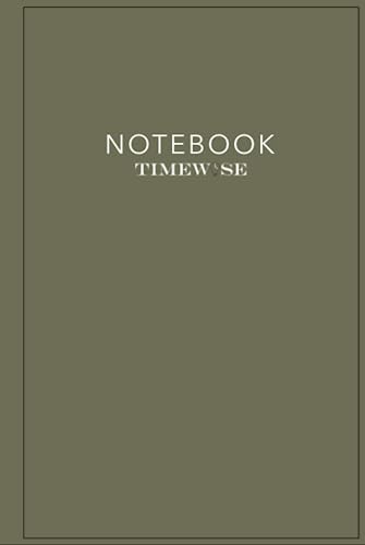 TimeWise Notebook - Pastel Green Colour Notebook. Hard Cover Diary With 100 Pages. High Quality Notebook And Diary