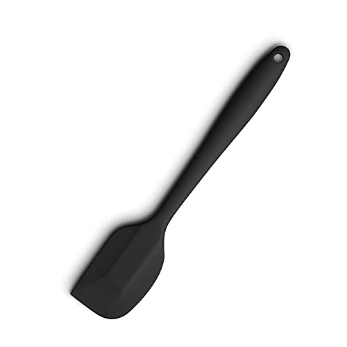 JeoPoom Espátula de Silicona, Espátulas de Cocina, Cocina Gadget, Herramientas para Hornear, para Hornear o Cocinar, No Tóxico, Antiadherente, Resistente al Calor(Negro)