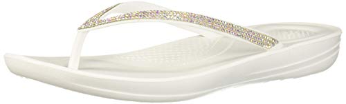 Fitflop Sparkle Classic Iqushion, Chanclas Mujer, Urban White, 40 EU