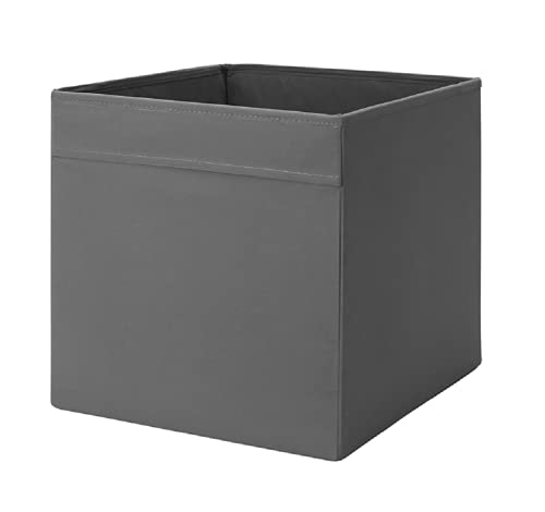 Ikea Dröna – Estantería de Almacenamiento en 33 x 38 x 33 cm (Ancho x Profundidad x Altura) – Gris – Apto para Kallax, Expedit, Besta, etc, plástico, Negro, 33 x 38 x 33 cm