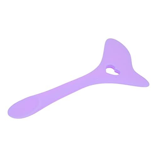 Plantilla de Delineador de Ojos de Silicona, Plantilla de Delineador de Ojos Portátil Multiusos Ergonómico Suave Seguro para Dibujo de Lápiz Labial(Púrpura)