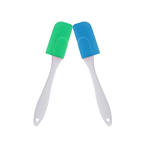 Espátula de Silicona, 2 Pcs Espatulas Silicona Cocina, Espátula de Silicona Resistente al Calor, Cocina Gadget para Cocinar, Remover, Recubrir, Hornear