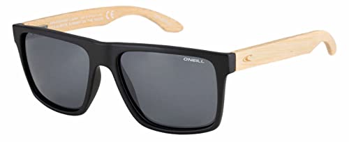 O'Neill Men's Polarized Sunglasses - Matte black / Bamboo / Solid smoke Lens - ONHARWOOD2.0-104P size 57-17-142 mm…