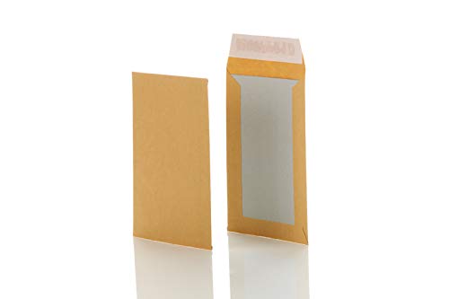 Bong 14001 - Sobres C5 (papel de estraza 90 g/m², reverso de cartón gris 450 g/m², cierre autoadhesivo, 250 unidades), color marrón