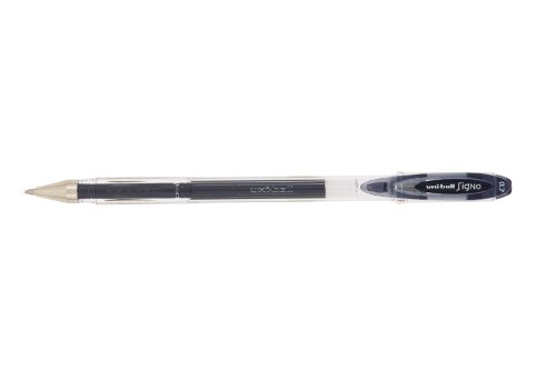 Uni-ball Signo UM120 - Bolígrafos de punta redonda (12 unidades), color negro