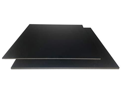 Placa de espuma rígida de PVC de 3-5 mm, color negro, 1000 x 500 x 5 mm