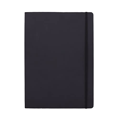 Amazon Basics Cuaderno de bocetos artísticos de tapa dura, tamaño XL, 30 x 22 cm, negro