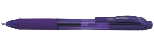 Pentel BL107-VX - Bolígrafo Energel retráctil con punta de bola. Escritura en color violeta