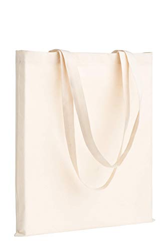 2 paquetes de 38x42 cm bolsa de algodón reutilizable para la compra de comestibles, bolsas naturales, lona, adecuado para bricolaje, publicidad, promoción, regalo con cordón, actividades.