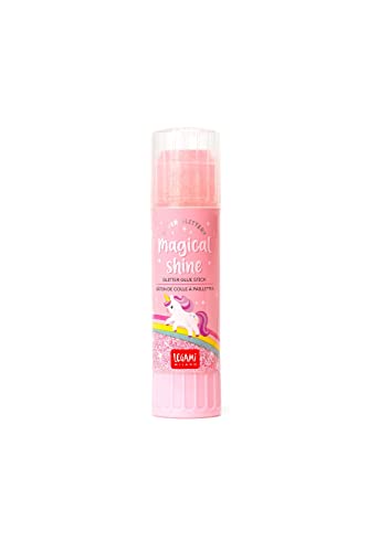 Legami - Pegamento Stick con purpurina, pegamento para manualidades y manualidades, 15 g, brillo rosa