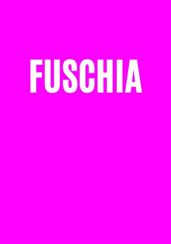 Fuschia: A decorative book for coffee tables, bookshelves and interior design styling: Stack color decor books to add design to any room. Colorful decorative book ideal for your own home or as a gift.
