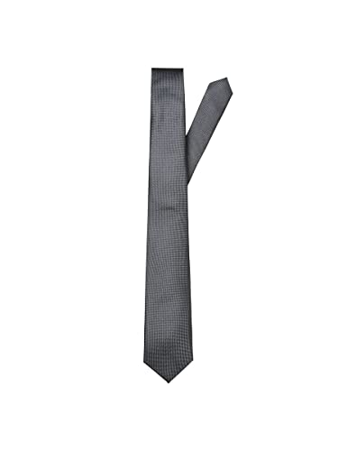 SELECTED HOMME Slhnew Texture Tie 7cm Noos B Corbata, Gris (Grey Grey), Talla única para Hombre